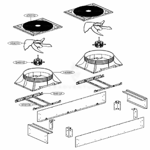 Fan Assembly Diagram and Parts List for ACAH020VDTB AAAAAAU LG Air Conditioner