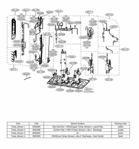 Main 3 Diagram and Parts List for ARUN168DTE4 AWGBLUS LG Air Conditioner