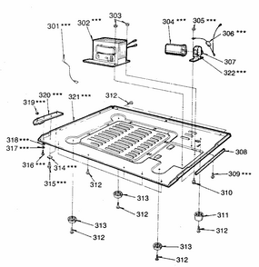 Microwave Diagram and Parts List for 7218821980  Kenmore Microwave