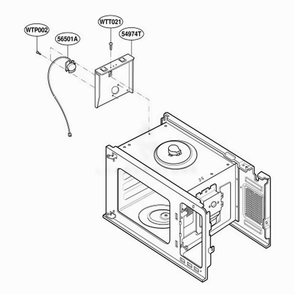 Sensor Parts Diagram and Parts List for JES1855PCH AT7EGEU LG Wall Oven