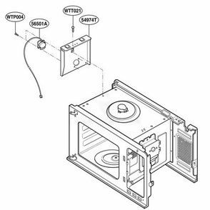 Sensor Parts Diagram and Parts List for KCMS185JSS CSBEKAD LG Wall Oven