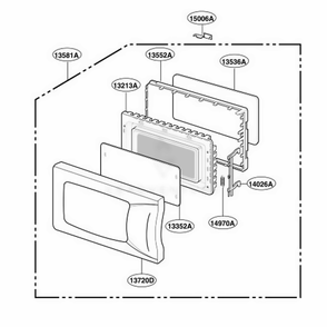 Part Location Diagram of 3720W0D109S LG PANEL,DOOR