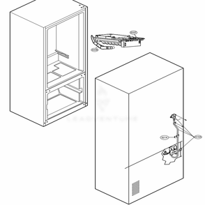 Water And Icemaker Parts Diagram and Parts List for 495934 ASTCNA7 LG Refrigerator