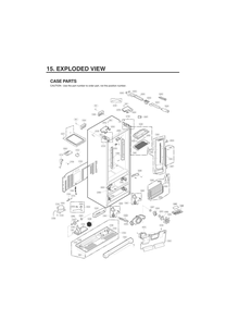 Case Parts Diagram and Parts List for GC-L21AVSP ASTCNA2 LG Refrigerator
