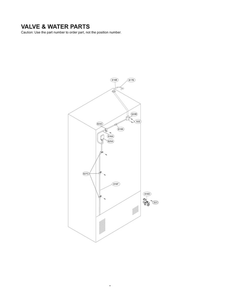 Valve And Water Parts Diagram and Parts List for LFX23961SW 02 LG Refrigerator