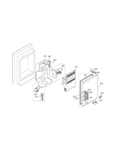 Ice Bank Parts Diagram and Parts List for LFX25975SB 01 LG Refrigerator