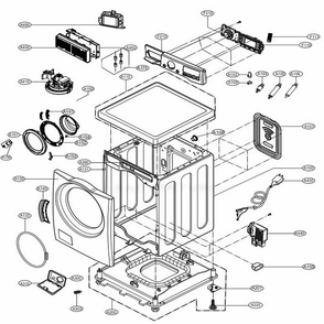 Part Location Diagram of EBR86673601 LG PCB ASSEMBLY,DISPLAY