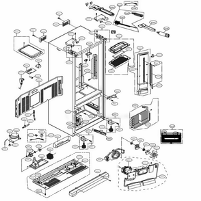 Part Location Diagram of EBR83845035 LG PCB ASSEMBLY,MAIN