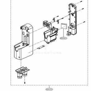 Base Assembly Body Diagram and Parts List for A906SM BFSELGA LG Upright Vacuum