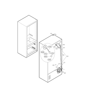 Valve And Water Tube Diagram and Parts List for LFX28995ST 00 LG Refrigerator