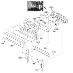 Part Location Diagram of EBR74632603 LG Pcb Assembly,sub
