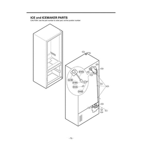 Section 5 Diagram and Parts List for LFX25960ST ASTCLGA LG Refrigerator