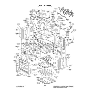 Section 4 Diagram and Parts List for LWS3081ST ASTLLGA LG Range