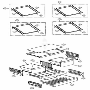 Refrigerator Parts Diagram and Parts List for LFC28768SW ASWCNA3 LG Refrigerator