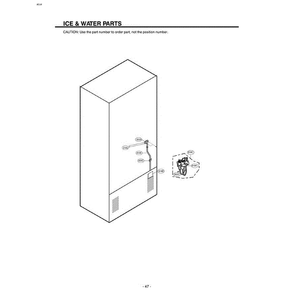 Section 10 Diagram and Parts List for LRFC22750ST ASTCLGY LG Refrigerator