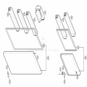 Door Parts Diagram and Parts List for LTCS20220B AWBCNA2 LG Refrigerator