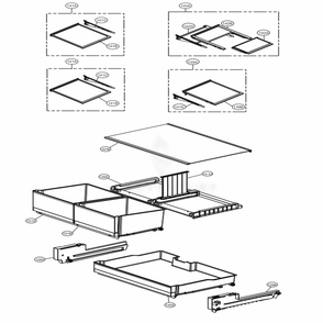 Refrigerator Parts Diagram and Parts List for 74145 ASTCSE0 LG Refrigerator