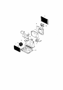 Air Handling And Cycle Diagram and Parts List for 58079053890  Kenmore Air Conditioner