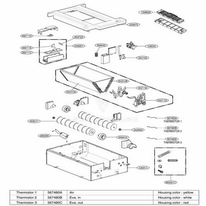 Part Location Diagram of EBR57705311 LG PCB ASSEMBLY,SUB
