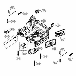 Base Assembly Diagram and Parts List for 13383 ASTESEU LG Dishwasher