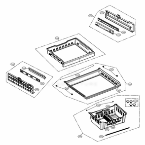Freezer Parts Diagram and Parts List for LMXS30776S ASTCNA5 LG Refrigerator