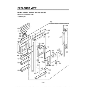 Section 2 Diagram and Parts List for LRSPC2331BS ABICLGA LG Refrigerator