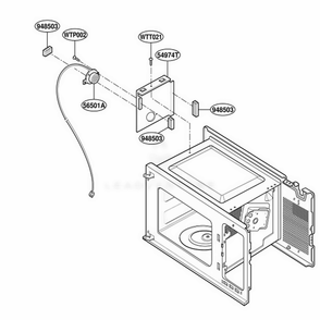 Part Location Diagram of 5208W1A001C LG Guide,sensor
