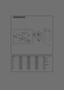 Dispenser Parts Diagram and Parts List for GR-L268LQTM ASWCSE1 LG Refrigerator