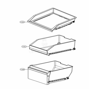 F-Room Drawer Part Diagram and Parts List for LNXC23766D ASBCNA0 LG Refrigerator