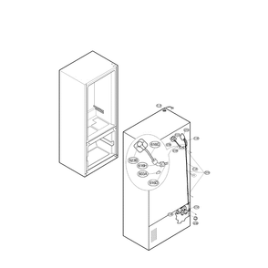 Ice Maker Diagram and Parts List for LFX25950TT 00 LG Refrigerator