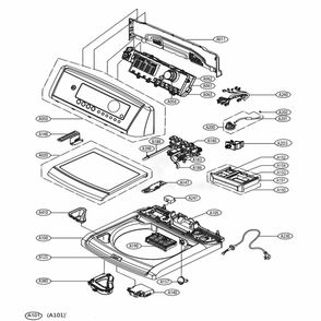 Part Location Diagram of AAZ73855901 LG BOX ASSEMBLY,DETERGENT