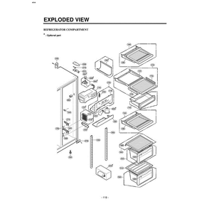 Section 5 Diagram and Parts List for LRSPC2051ST ASTCLGA LG Refrigerator