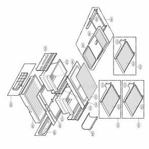 Refrigerator Parts Diagram and Parts List for 79762 ASWCSEF LG Refrigerator