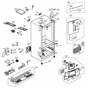 Part Location Diagram of EBR86093778 LG PCB ASSEMBLY,MAIN