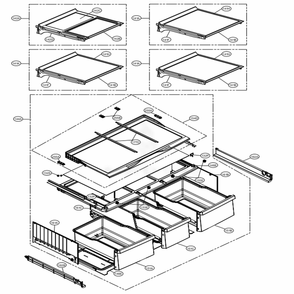 Refrigerator Parts Diagram and Parts List for LMXS30776S ASTCNA5 LG Refrigerator