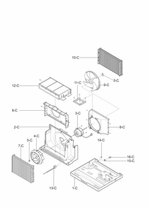 Part Location Diagram of 5238A20009A LG AIR GUIDE