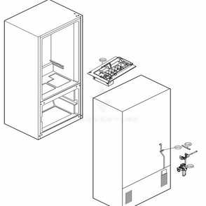 Icemaker Parts Diagram and Parts List for 78029 AWBCSE1 LG Refrigerator
