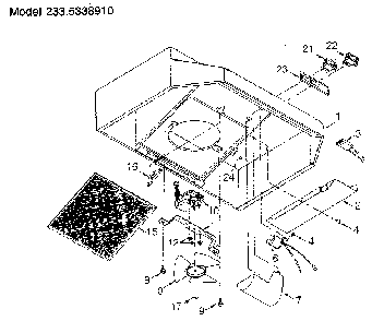 Part Location Diagram of 99080218 Maytag Range hood fan motor