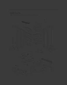 Door Parts Diagram and Parts List for GR-L338HSJM ASTCNA1 LG Refrigerator