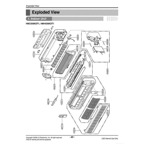 Part Location Diagram of 4995A00003B LG CONTROL BOX ASSEMBLY