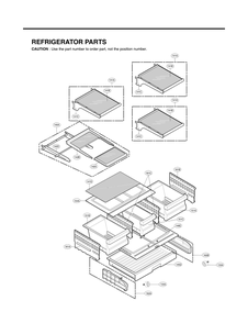 Refrigerator Parts Diagram and Parts List for GC-L218VSXZ ASTCNA5 LG Refrigerator