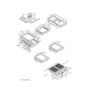 Refrigerator Diagram and Parts List for LRTN19320SW  LG Refrigerator