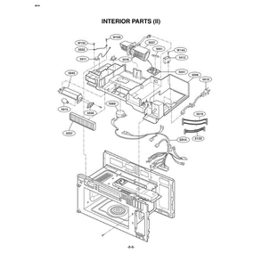 Section 5 Diagram and Parts List for LMV2061SB ABKELCA LG Microwave Oven Combo
