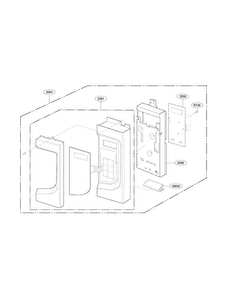 Controller Parts Diagram and Parts List for LMV2053ST 01 LG Microwave
