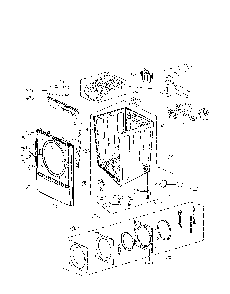 Cabinet parts Diagram and Parts List for 79681583410  Kenmore Dryer