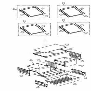 Refrigerator Parts Diagram and Parts List for LFC28768SW ASWCNA1 LG Refrigerator