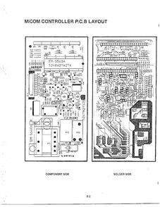 P.c.b.  Diagram Diagram and Parts List for MA-1273M  LG Microwave