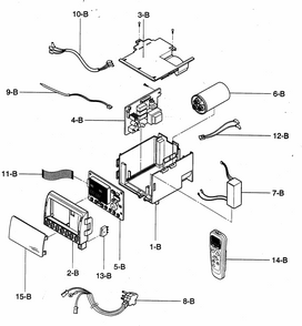 Part Location Diagram of 3720A10109A LG PANEL,CONTROL