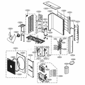 Part Location Diagram of AJJ73640312 LG SUPPORTER ASSEMBLY