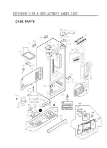 Diagram 1 Diagram and Parts List for GC-B288GQNP AWBCNA2 LG Refrigerator